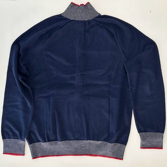 Banana Republic Zip-Up Sweater - Navy - Large - Picture 2 of 4